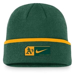 Nike Oakland Athletics MLB Green Terra Cuffed Knit Beanie